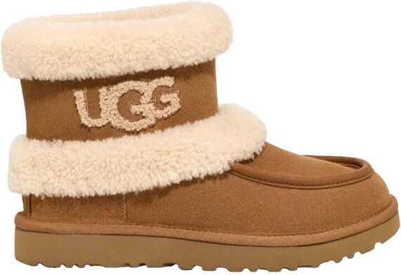 Ugg Dames Ultra Mini Fluff Laarzen Cognac