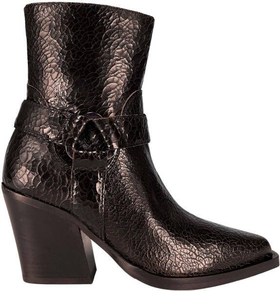 VIA VAI Enkellaarsjes Dames Gioia Fall Maat: 37 Materiaal: Leer Kleur: Zwart - Foto 3