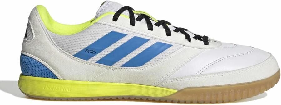 Adidas Top Sala Competition II Zaalvoetbalschoenen (IN) Wit Blauw Neongeel Zwart