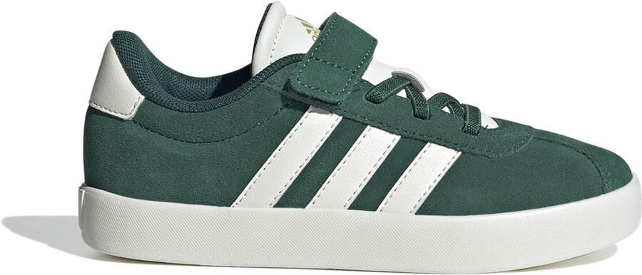 Adidas Sportswear VL Court 3.0 sneakers donkergroen wit Jongens Meisjes Suede 30 - Foto 4