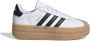 Adidas Vl Court Bold Unisex Schoenen Wit Maat: 36 2 3 Leer Foot Locker - Thumbnail 3