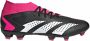 Adidas Predator Accuracy.2 Gras Voetbalschoenen (FG) Zwart Wit Roze - Thumbnail 2