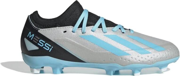 Adidas Perfor ce X Crazyfast Messi.3 Firm Ground Voetbalschoenen Kinderen Zilver