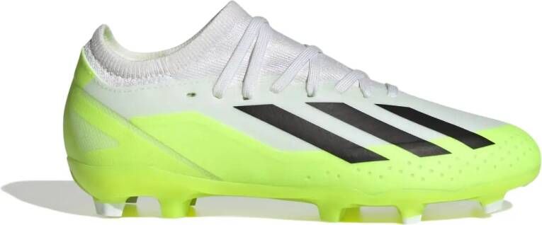 Adidas Perfor ce X Crazyfast.3 FG Jr. voetbalschoenen wit zwart geel Imitatieleer 36 2 3 - Foto 3