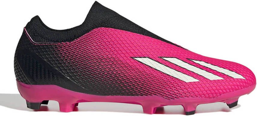 Adidas Perfor ce X Speedportal.3 Veterloze Firm Ground Voetbalschoenen Unisex Roze - Foto 2