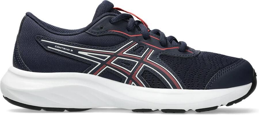 ASICS Contend 9 GS hardloopschoenen zwart rood