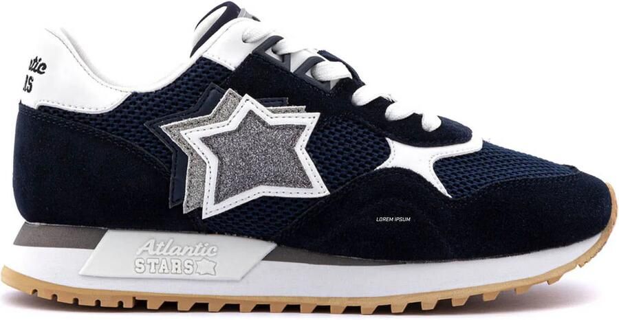 Atlantic stars Sportieve Sneakers met Verfijnd Bovenwerk Blue Dames