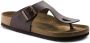 Birkenstock Ramses Habana regular Birko-Flor Nubuck Heren Teenslipper Nubuck Brown - Thumbnail 6