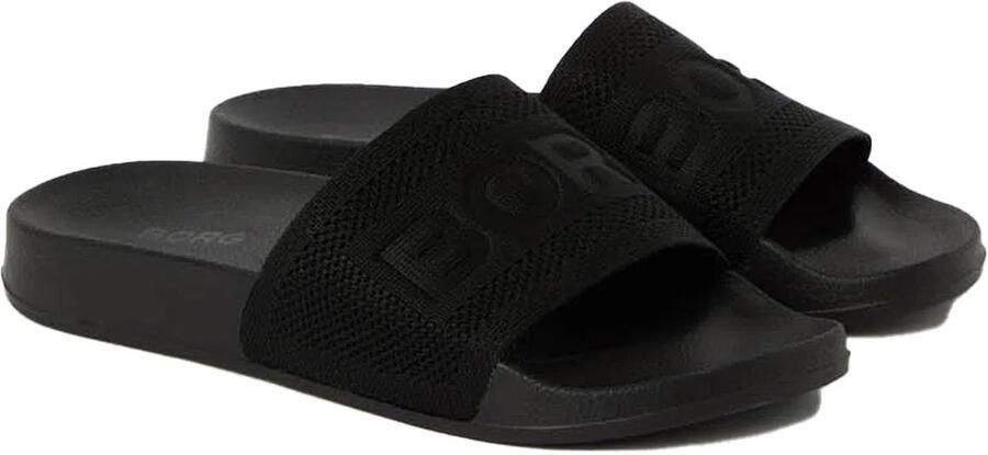 Björn Borg dames slippers knox logo zwart