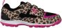 Brabo Velcro Leopard Junior Sportschoenen Korfbal Brown Black - Thumbnail 2