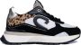 Cruyff Hyde Runner black beige leopard Zwart Leerlook Lage sneakers Dames - Thumbnail 4