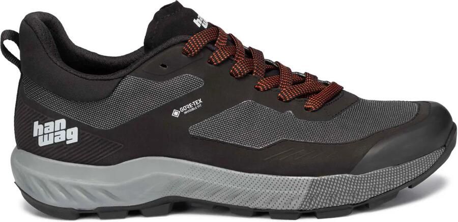 Hanwag Kaduro Light GTX Wandelschoen Heren waterdichte lage wandelschoenen Asphalt Black