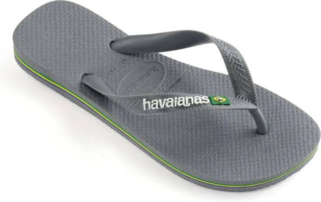 HAVAIANAS Teenslippers Brasil Logo Maat: 35 36 Materiaal: Rubber Kleur: Grijs - Foto 10