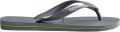 HAVAIANAS Teenslippers Dames Brasil Logo Dames Rubber Grijs - Grijs