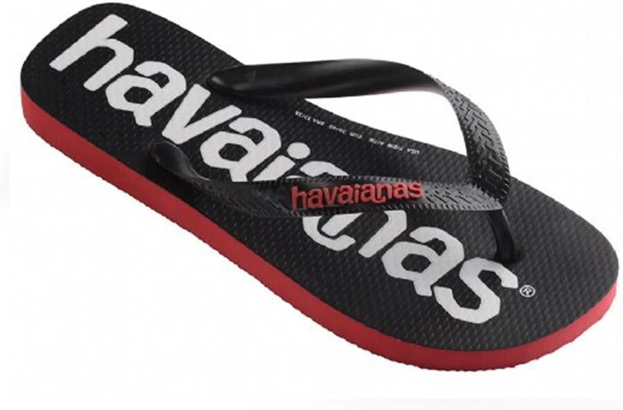 Havaianas Top Logo ia 2 Unisex Slippers Zwart Rood