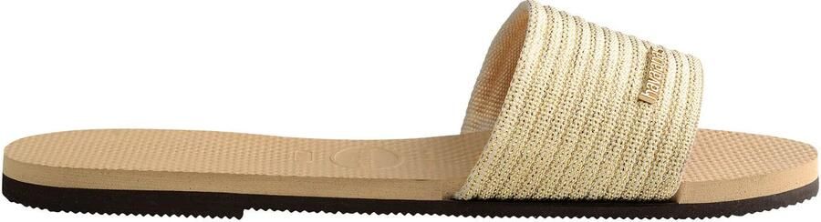 Havaianas Dames slippers You Malta Mix Metallic Geel