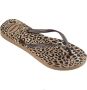 Havaianas Slim Animals teenslippers met panterprint bruin - Thumbnail 4