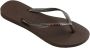 Havaianas Women's Slim Logo Metallic Sandalen bruin - Thumbnail 4