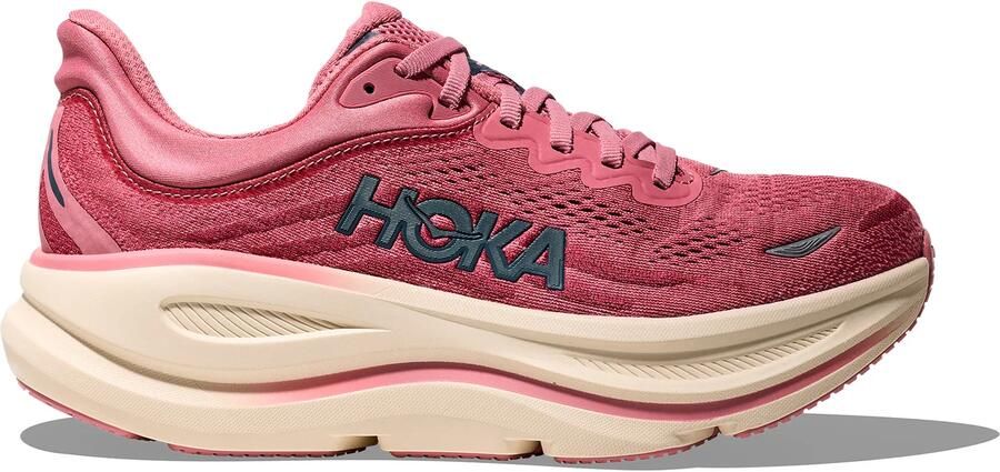 HOKA Bondi 9 Sneakers Dames Marron 1 3 Mesh Synthetisch