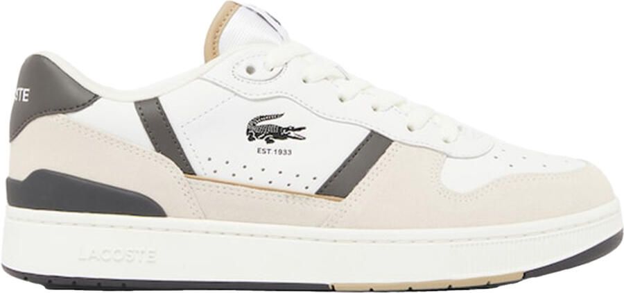 Lacoste T-Clip Set 224 Heren Sneakers Schoenen Leer Wit 748SMA00311R5 - Foto 13