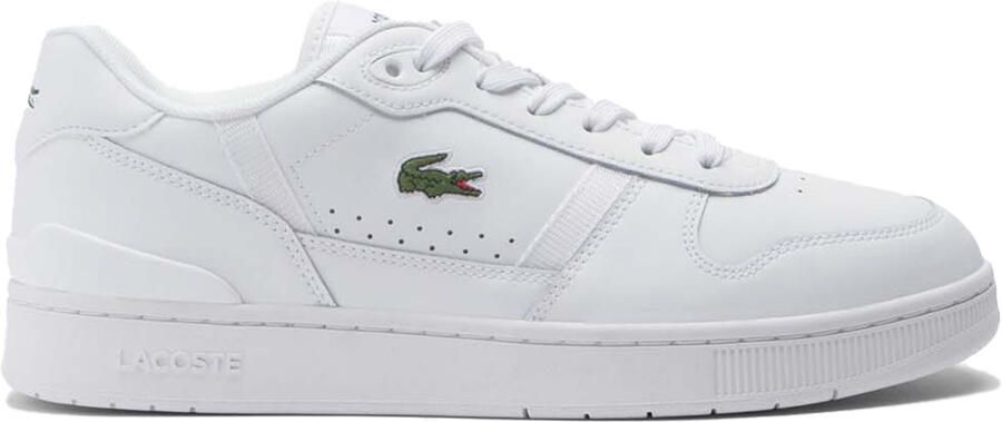 Lacoste T-clip Heren Schoenen Wit Maat: 42.5 Leer Foot Locker - Foto 8