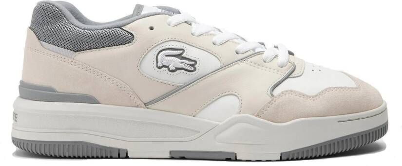 Lacoste Carnaby Pro leren sneakers wit grijs - Foto 3