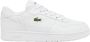 Lacoste Retro Sneakers T-Clip Wit Leer White Heren - Thumbnail 4
