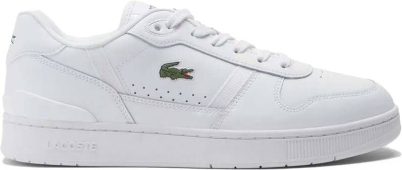 Lacoste T-clip Heren Schoenen Wit Maat: 40.5 Leer Foot Locker - Foto 11
