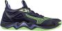 Mizuno Wave Momentum 3 indoorschoenen sr blauw dessin - Thumbnail 2