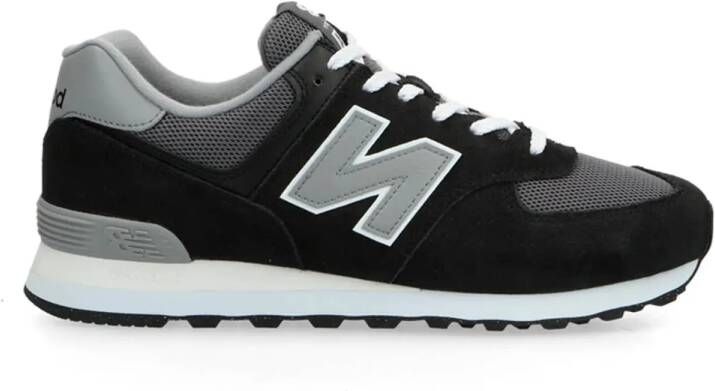New Balance Klassieke Sneakers met Leren Bovenwerk Black Heren - Foto 4