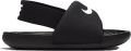 Nike Kawa badslippers met logo zwart wit Rubber Logo - Zwart