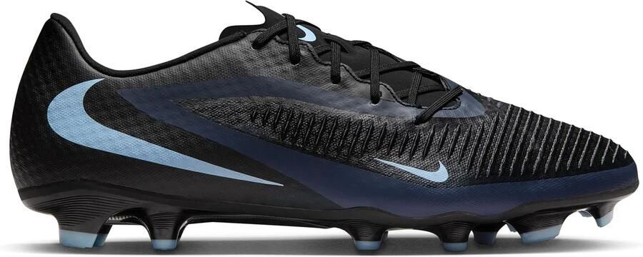 Nike Phantom 6 Low Academy Gras Kunstgras Voetbalschoenen (MG) Zwart Lichtblauw