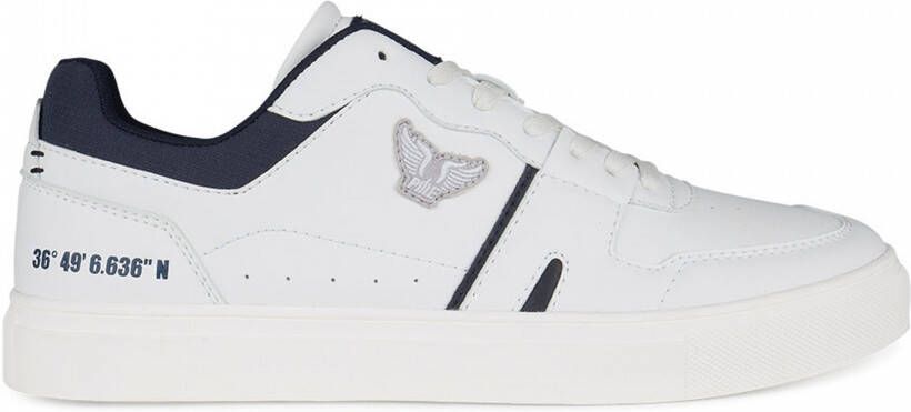 PME Legend Heren Sneakers Craftler Wit Navy Wit - Foto 7