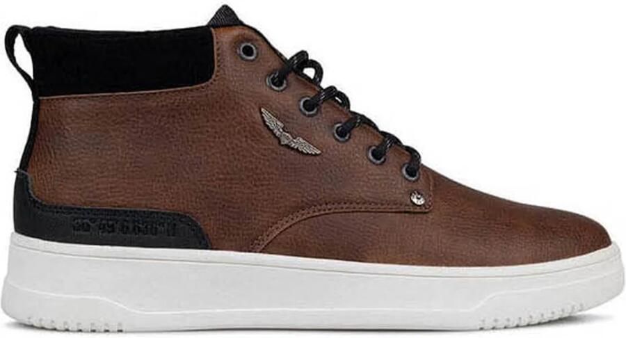 PME Legend Lexing-t Sneakers Leren Sneaker Heren Cognac