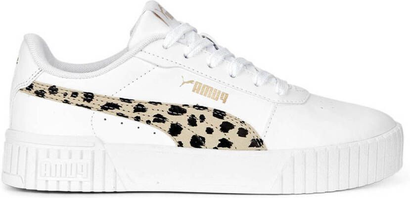 PUMA Carina 2.0 Animal Jr Sneakers White Granola Black Gold - Foto 6