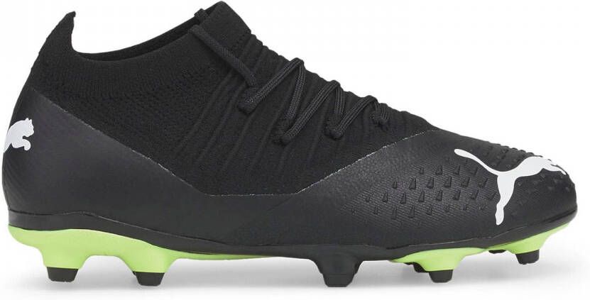 PUMA Future 3.3 Gras Kunstgras Voetbalschoenen (MG) Kids Zwart Wit Geel - Foto 3