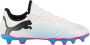 Puma Future 7 Play FG AG Junior voetbalschoenen wit roze blauw Jongens Meisjes Imitatieleer 28 - Thumbnail 5
