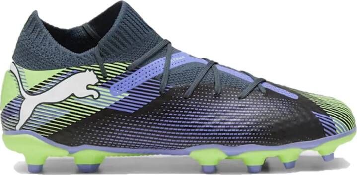PUMA Future 7 Pro Gras Kunstgras Voetbalschoenen (MG) Kids Grijs Paars Groen Wit
