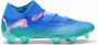 PUMA Future 7 Ultimate Gras Kunstgras Voetbalschoenen (MG) Blauw Turquoise Wit - Thumbnail 3