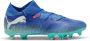PUMA Future 7 Match Gras Kunstgras Voetbalschoenen (MG) Dames Blauw Turquoise Wit - Thumbnail 4