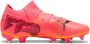 PUMA Future 7 Match Gras Kunstgras Voetbalschoenen (MG) Dames Roze Zwart Oranje - Thumbnail 4