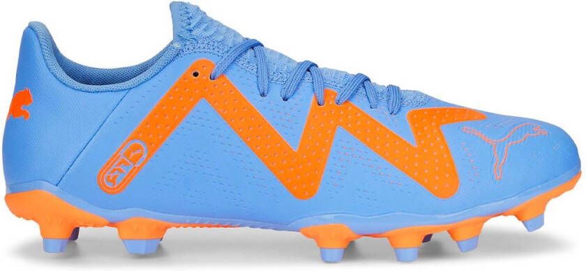 PUMA Future Play Gras Kunstgras Voetbalschoenen (MG) Dames Blauw Oranje Wit - Foto 3