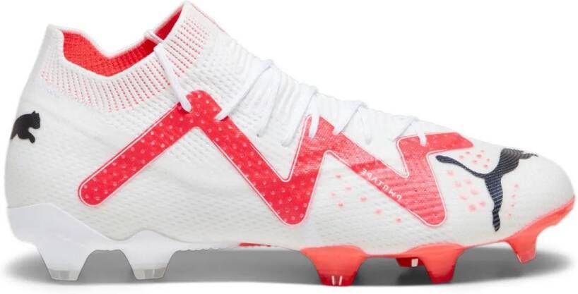 PUMA Future Ultimate Gras Kunstgras Voetbalschoenen (MG) Wit Rood Zwart - Foto 4