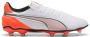 PUMA KING MATCH FG AG Unisex Sportschoenen White- Silver-Glowing Red - Thumbnail 3