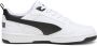PUMA Rebound v6 Low Unisex Sneakers White- Black- Black - Thumbnail 5