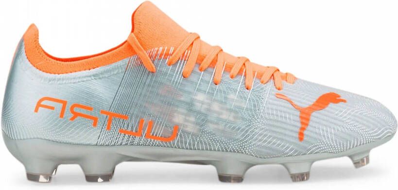 PUMA Ultra 3.4 Gras Kunstgras Voetbalschoenen (MG) Zilver Oranje - Foto 2