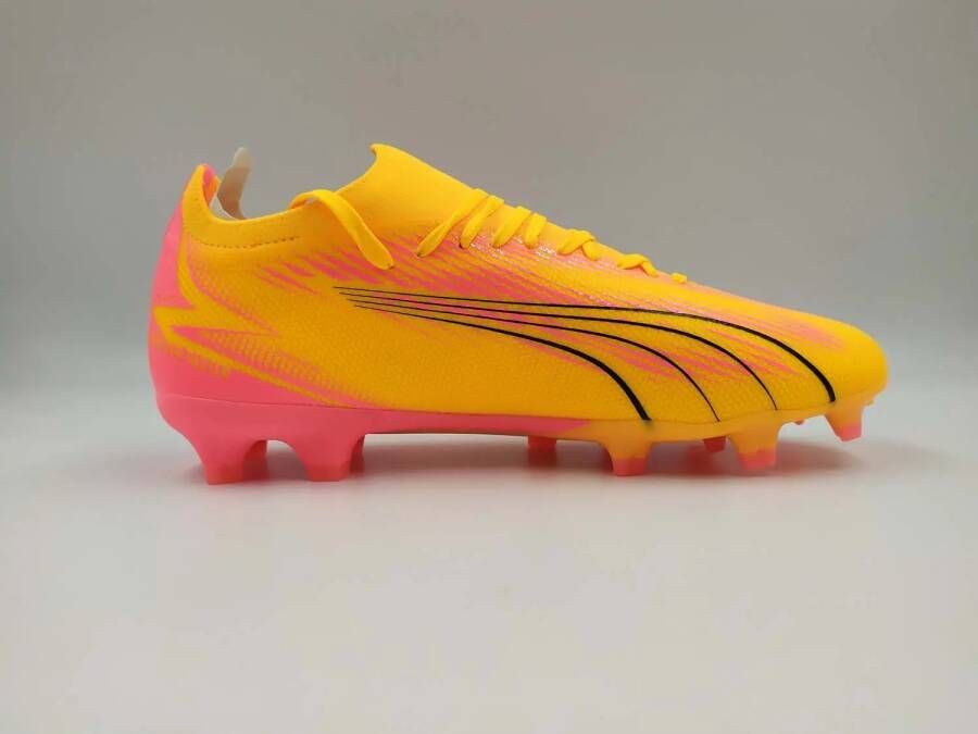 PUMA Ultra Match Gras Kunstgras Voetbalschoenen (MG) Oranje Zwart Roze - Foto 3