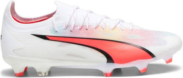 PUMA Ultra Ultimate Gras Kunstgras Voetbalschoenen (MG) Wit Rood Zwart - Foto 6