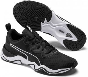 Puma Zone XT Knit fitness schoenen zwart wit grijs