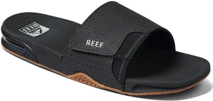 REEF Zwarte Slippers Fanning Slide - Foto 4